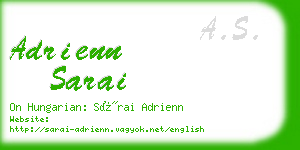 adrienn sarai business card